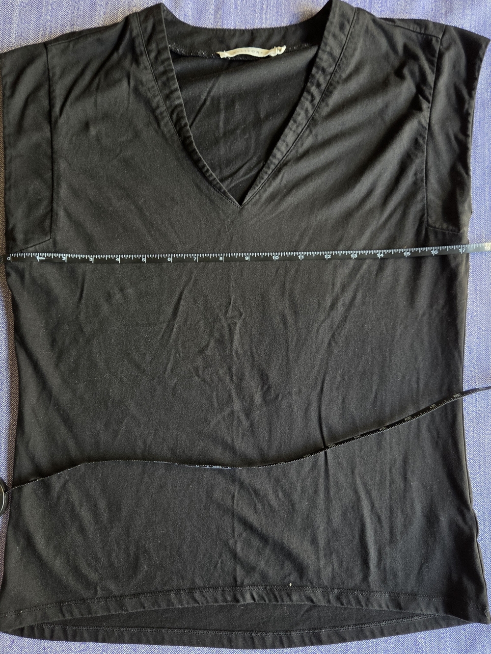 Ellison Black V-Neck Muscle Tee